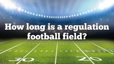 How long is a regulation football field?