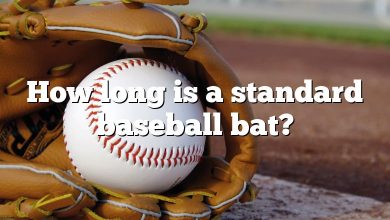 How long is a standard baseball bat?