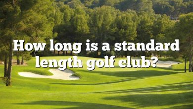 How long is a standard length golf club?