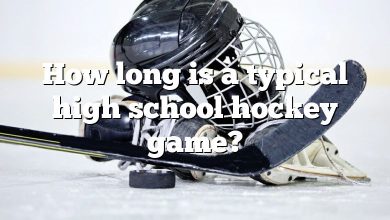 How long is a typical high school hockey game?