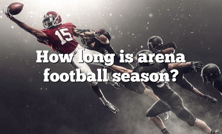 How long is arena football season?