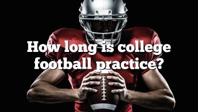 How long is college football practice?