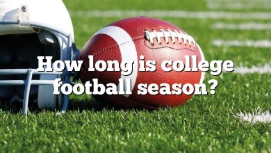 How long is college football season?