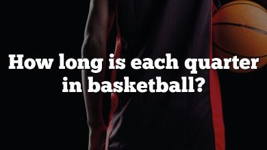 How long is each quarter in basketball?