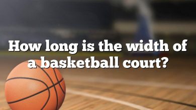 How long is the width of a basketball court?