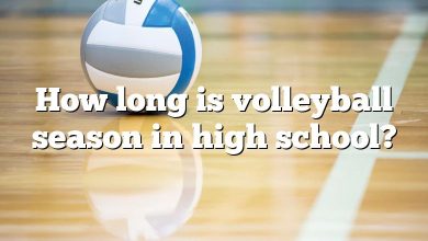 How long is volleyball season in high school?