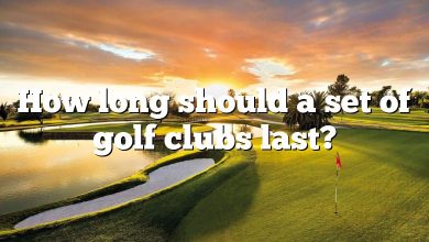 How long should a set of golf clubs last?