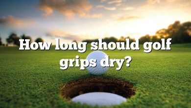 How long should golf grips dry?