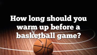 How long should you warm up before a basketball game?