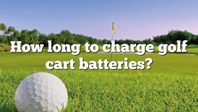 How long to charge golf cart batteries?