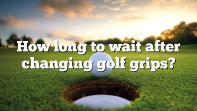 How long to wait after changing golf grips?