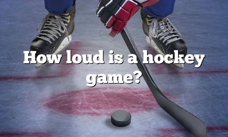 How loud is a hockey game?