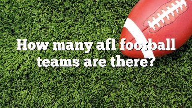 How many afl football teams are there?