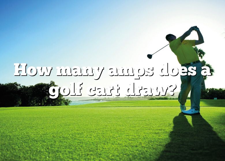 How Many Amps Does A Golf Cart Draw? DNA Of SPORTS