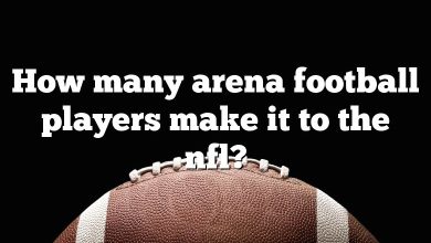 How many arena football players make it to the nfl?