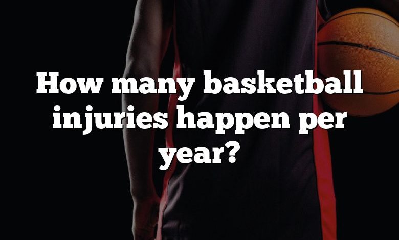 How many basketball injuries happen per year?