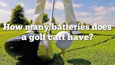 How many batteries does a golf cart have?