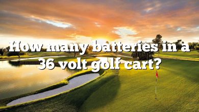 How many batteries in a 36 volt golf cart?