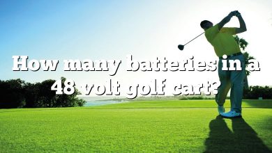 How many batteries in a 48 volt golf cart?