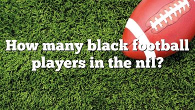 How many black football players in the nfl?