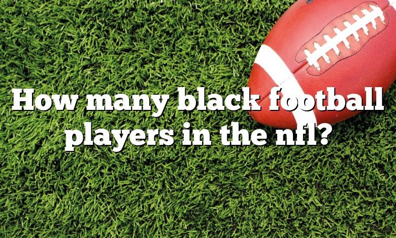 How many black football players in the nfl?