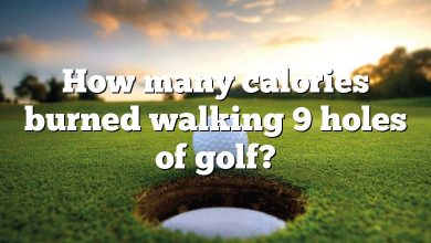 How many calories burned walking 9 holes of golf?