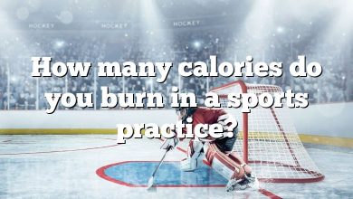 How many calories do you burn in a sports practice?