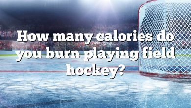 How many calories do you burn playing field hockey?