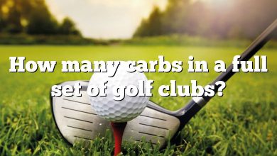 How many carbs in a full set of golf clubs?