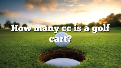 How many cc is a golf cart?