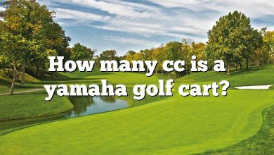 How many cc is a yamaha golf cart?