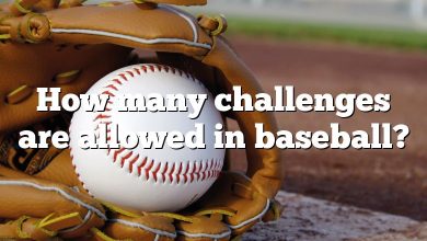 How many challenges are allowed in baseball?