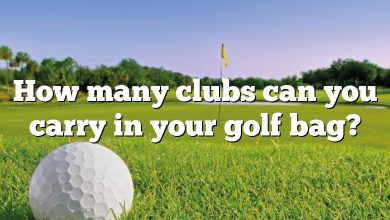 How many clubs can you carry in your golf bag?