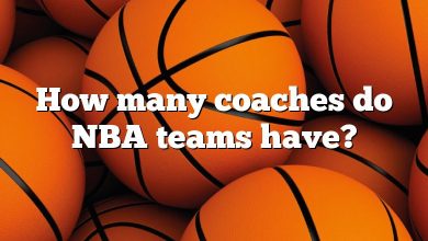 How many coaches do NBA teams have?