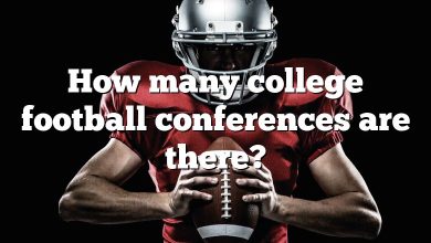 How many college football conferences are there?