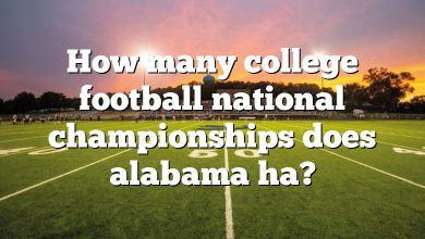 How many college football national championships does alabama ha?