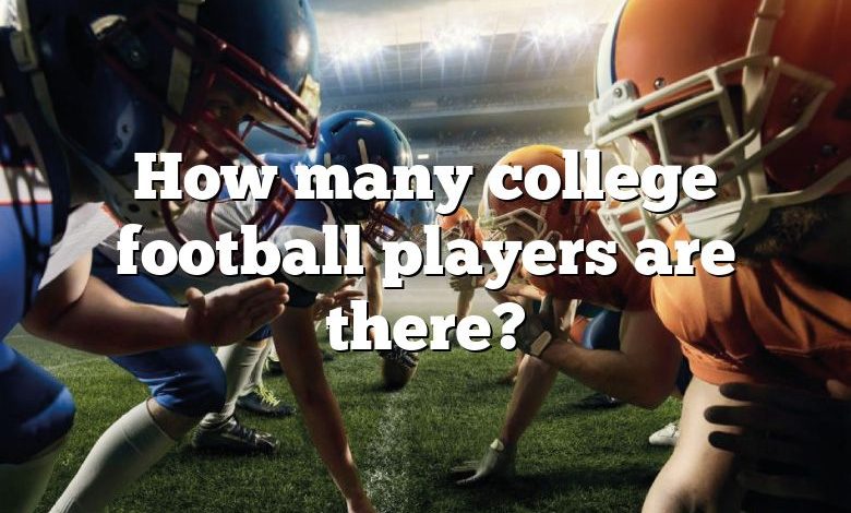 How many college football players are there?