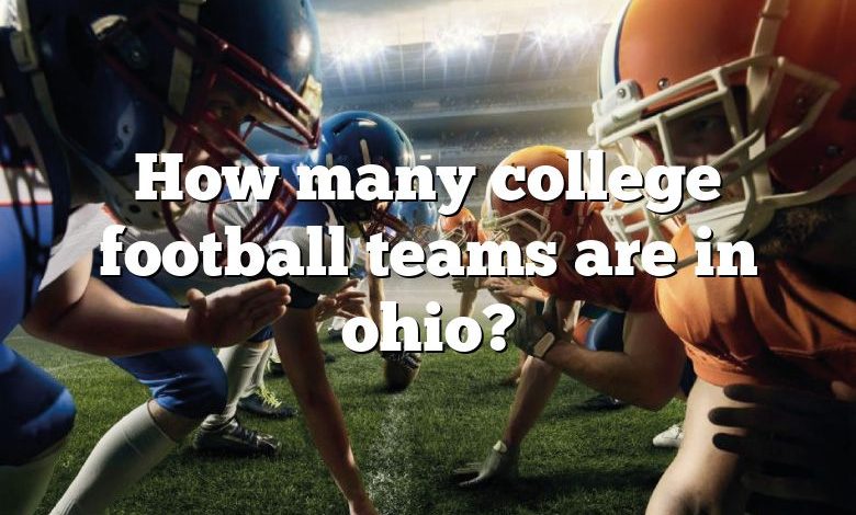 How many college football teams are in ohio?