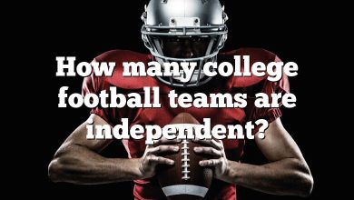 How many college football teams are independent?