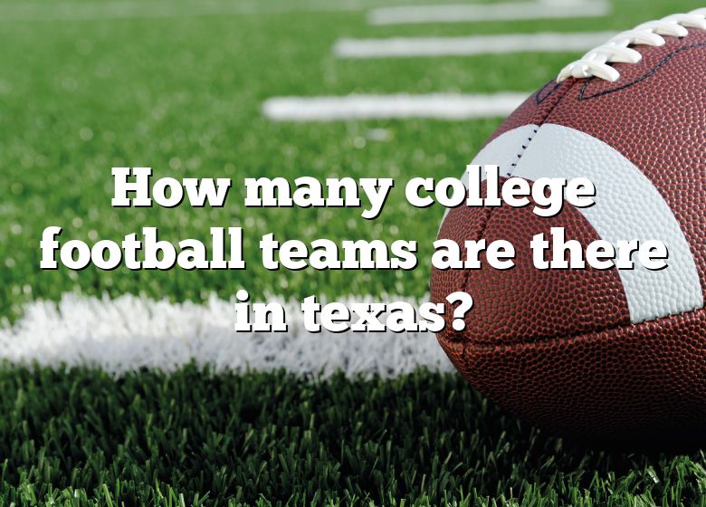 How Many Professional Football Teams Are There In Texas