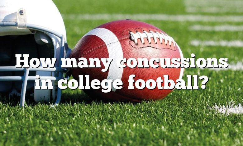 How many concussions in college football?