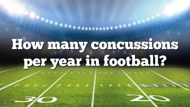 How many concussions per year in football?