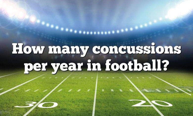 How many concussions per year in football?