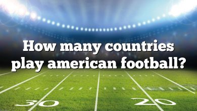 How many countries play american football?