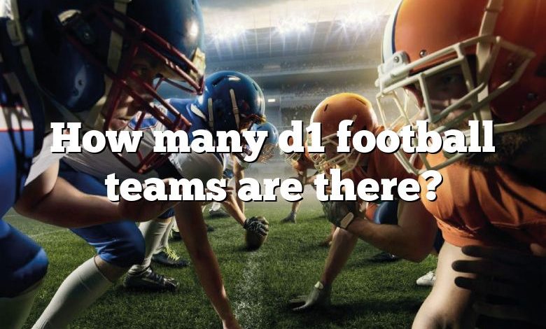 How many d1 football teams are there?