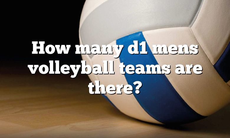 How many d1 mens volleyball teams are there?