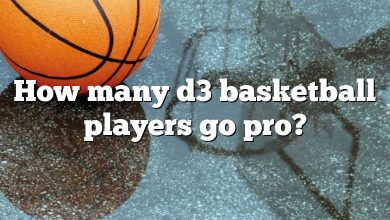 How many d3 basketball players go pro?