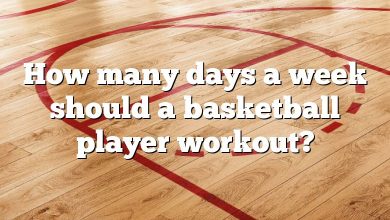 How many days a week should a basketball player workout?