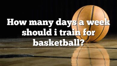 How many days a week should i train for basketball?