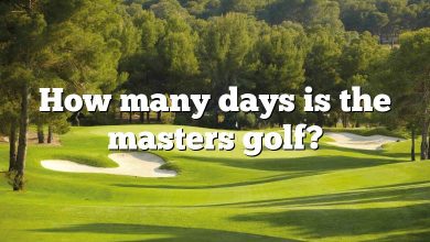 How many days is the masters golf?